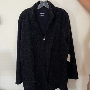 NWT -- Pacer by Karen Scott Womens Fleece Jacket, Size XL